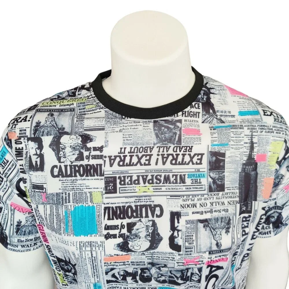 Fresh Prints of Bel Air T-Shirt Mens L All Over Print 90s Style Graphics NWT - Picture 10 of 11